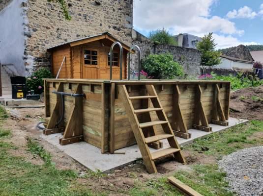 Construction piscine béton Bas-en-Basset 